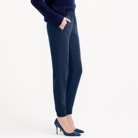 JCREW‎ SYDNEY NAVY JOGGER PANTS SIZE 10 - Picture 2 of 8